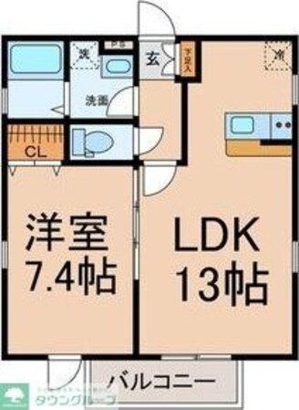 グランレーヴ庄内通の物件間取画像